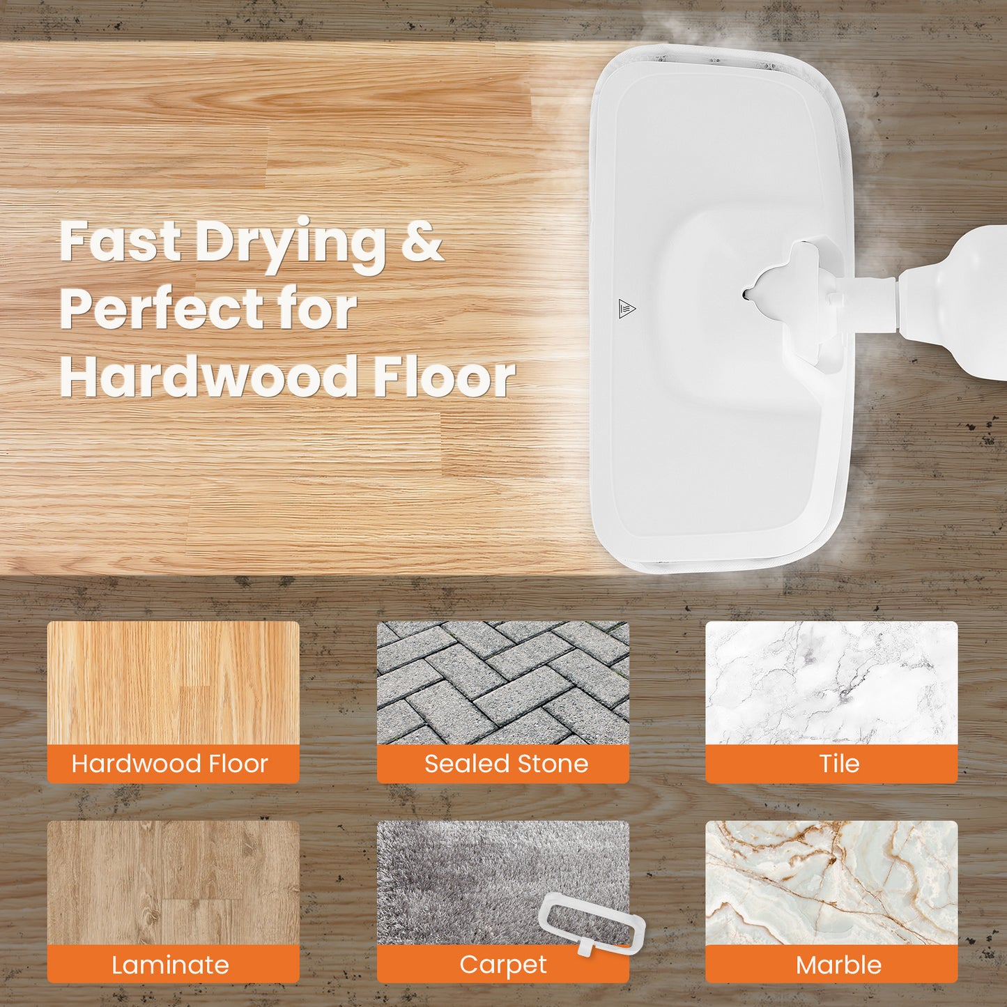 SteamAce Lite™ — Lightweight Steam Mop